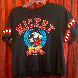 Mickey Mouse, true legend, three star crest T-shirt